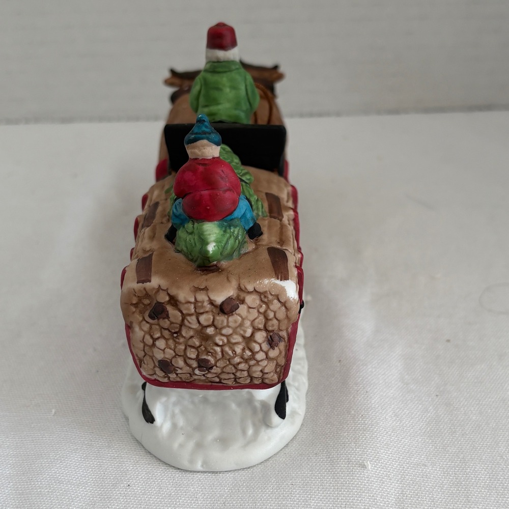 Department 56 Heritage Village Ox Sled Porcelain Figurine 5951-0 Vintage Box - Picture 4 of 11